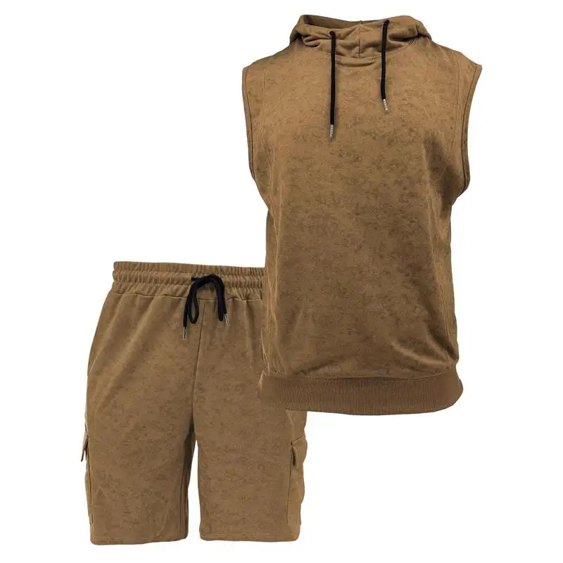 

New TEMU Cross-Border Vintage Casual Sports orts Elastic Set Hoodie Men Sve Sweatirt Comfortable Breathable All-Season