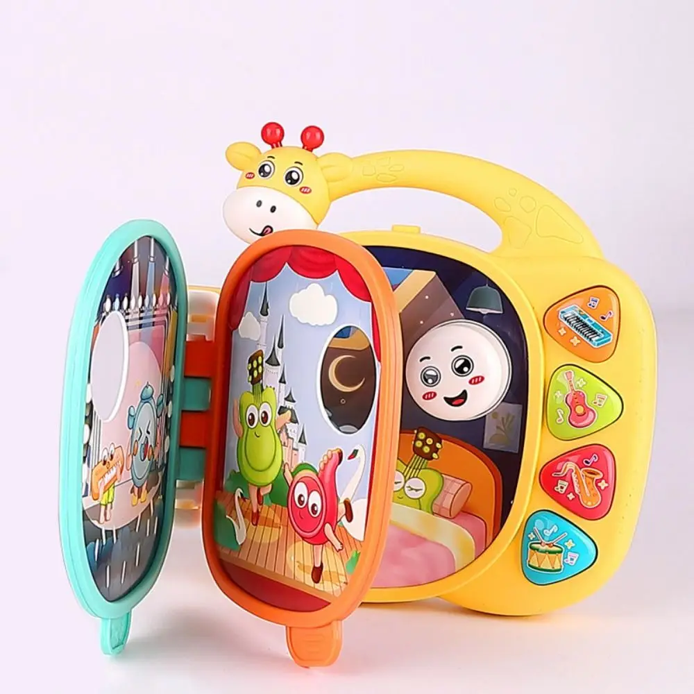 

Montessori Nursery Book Flipped E-book Multifunction Musical Learning Toys Intellectual Early Educational