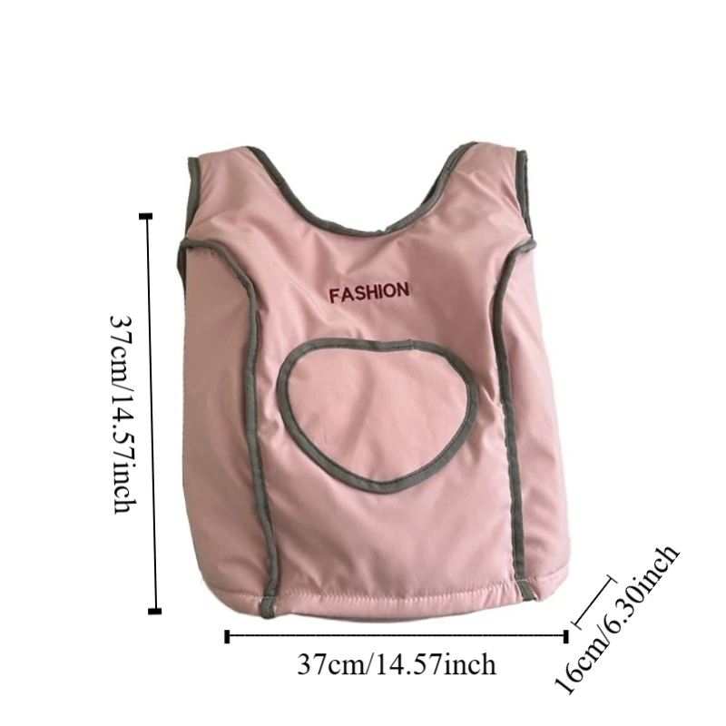 لطيف إلكتروني التطريز الحب سترة ظهره النايلون بلون الطلاب حقيبة مدرسية الكورية نمط حقيبة التخزين حقيبة كتف في الهواء الطلق