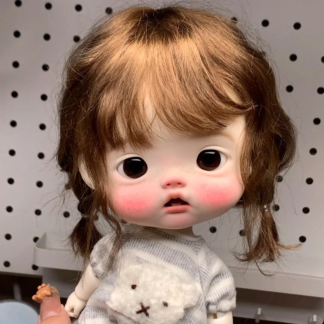 DaMeng Bjd Doll 1/6 rourou full set nude doll Spot QbabyBig Head Smile Resin Ball Jointed Art Toy Dolls for Girls