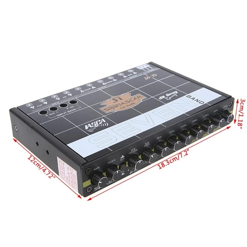 

Автомобильный 7 -полосной эквалайзер модифицированный эквалайзер эквалайзер класс лихорадка Аудио -автомобиль тюнер