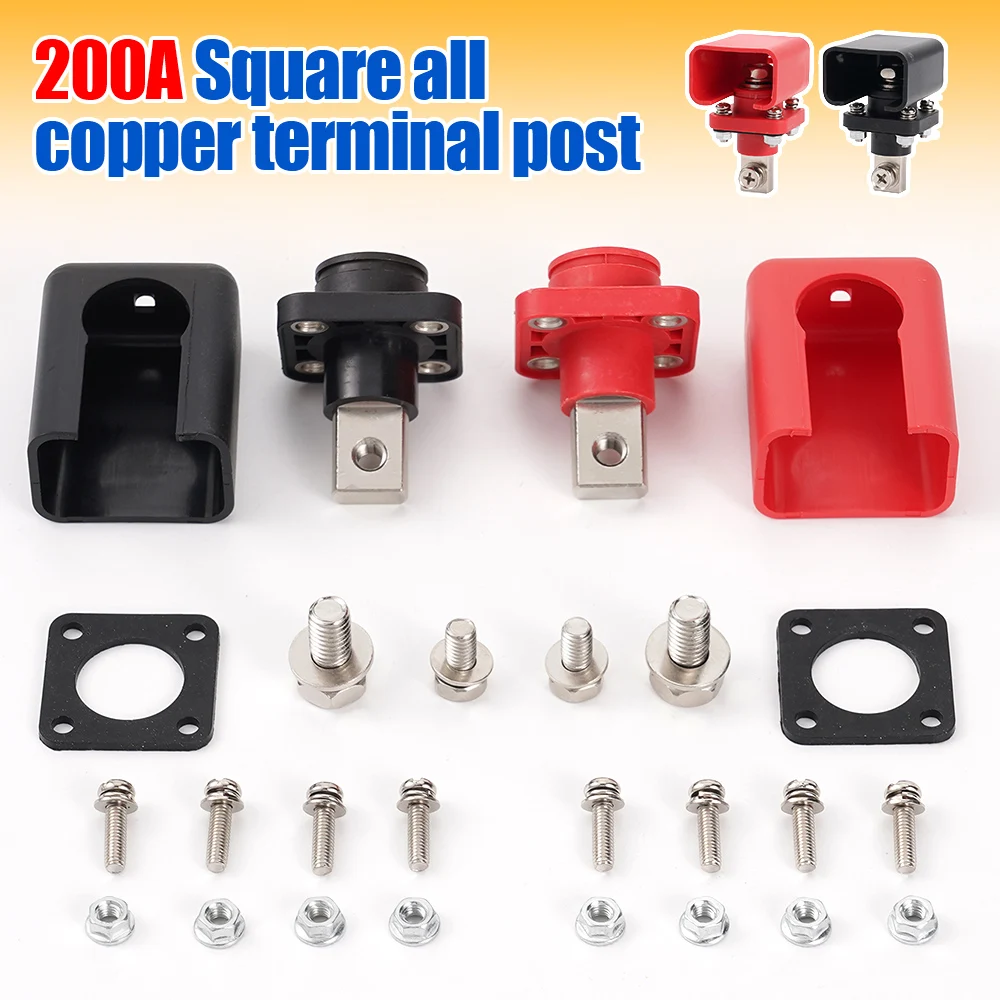 200A Lithium bBattery Wall Mounted Energy Storage Connector Terminal Block InverterConnector Square High Current Terminal Block