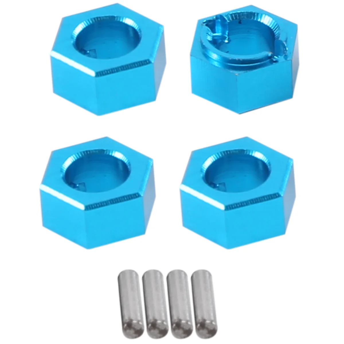 AM-A949-11 Aluminum Hexagon Wheel Hex Seat Mount Hub Pins 7mm Upgrade Parts for 1/18 A949 A959 A969 A979 K929 RC Car