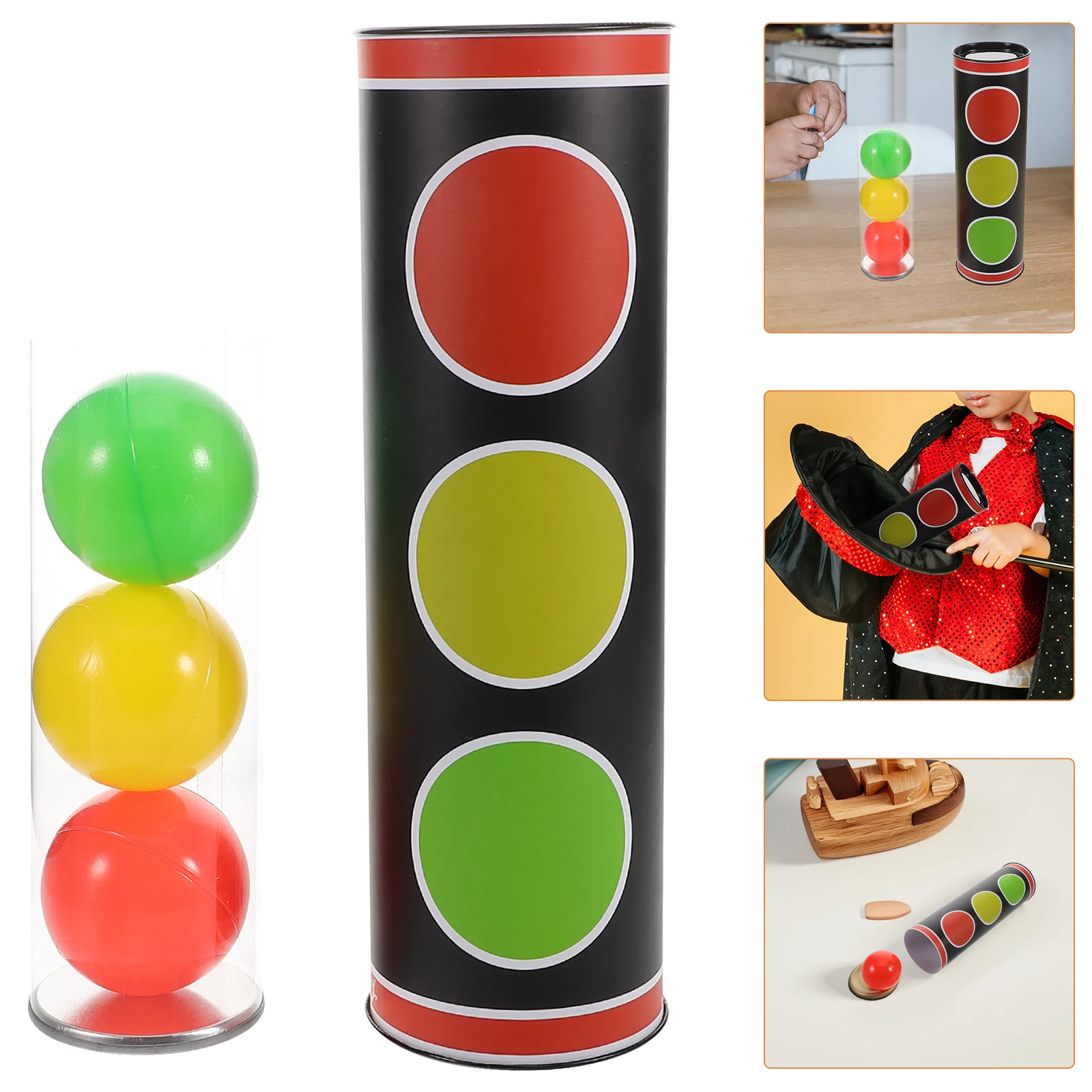 

1Set Color Changing Traffic Light Ball Simple Interaction Magician Prop Illusion Show Entertainment