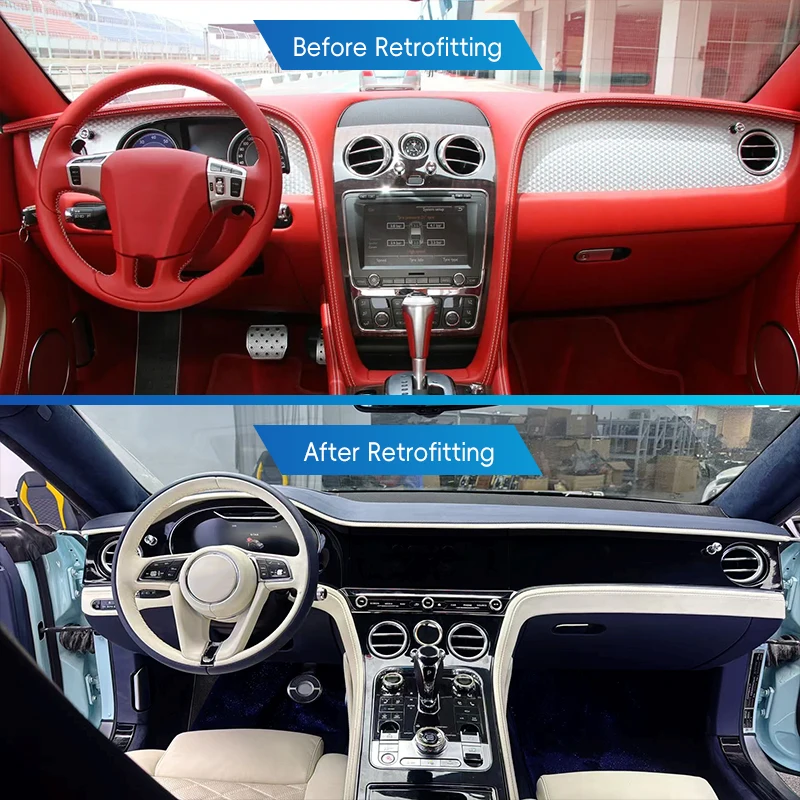 2005-2019 Car Modification Upgrade 2024 Automotive Interior Dashboard Central Control Panel Upgrade for  Continental