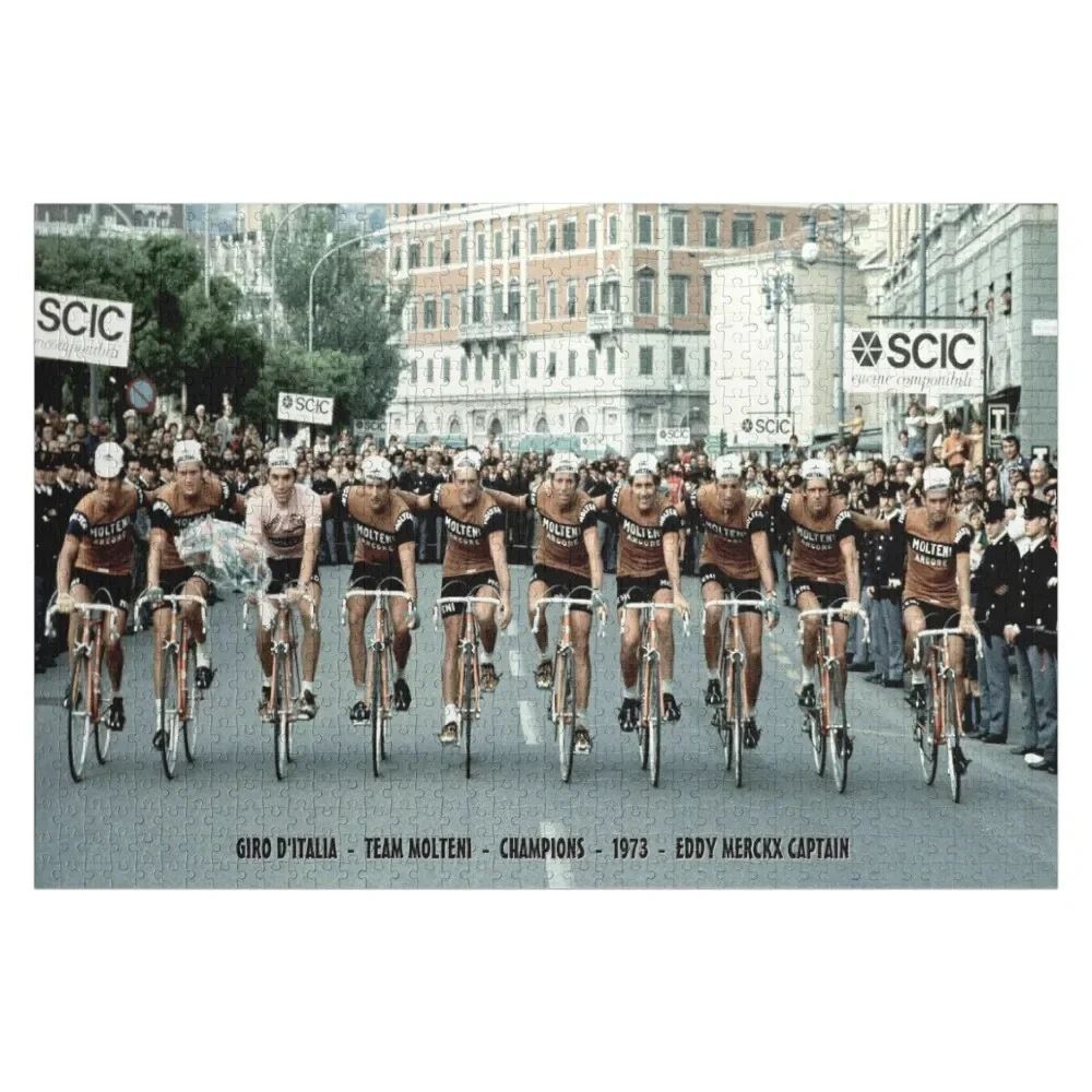 GIRO D ITALIA : Vintage 1973 Championship Picture Print Jigsaw Puzzle Wooden Name Custom Name Child Toy Baby Toy Puzzle