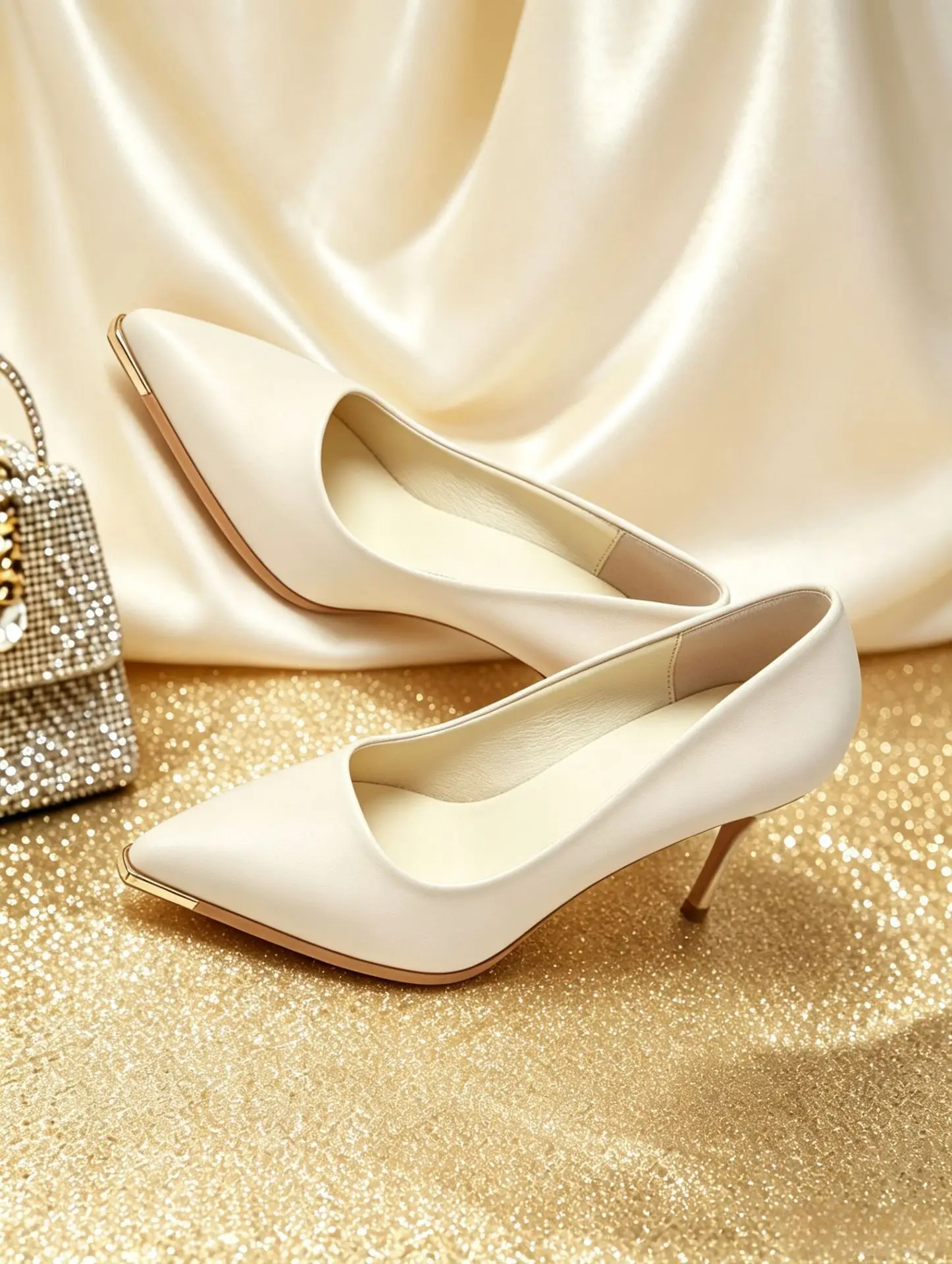 Neue Party Hochzeit Damen High Heels Echtleder Spitze Schuhe Elegante Bürodamen-Schuhe Damenpumps Große Größe 42 – Detail 7