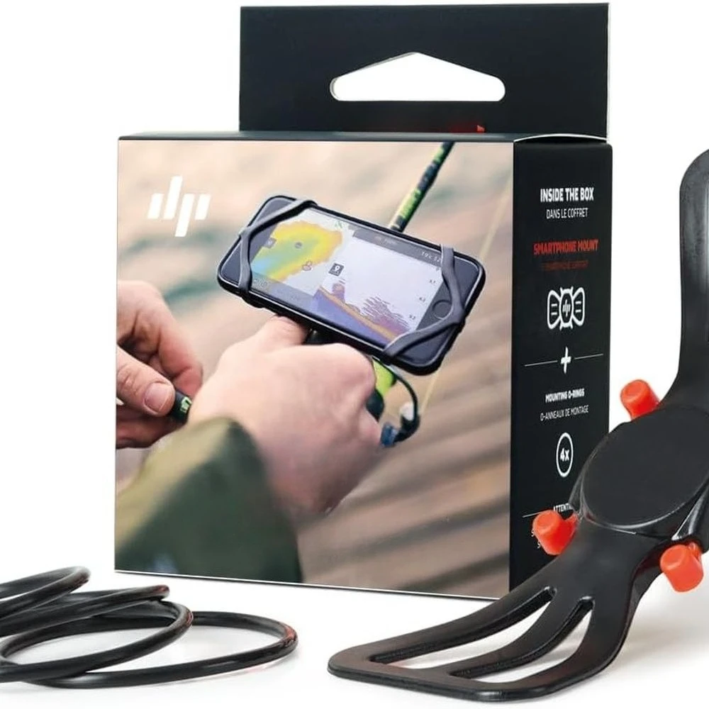 

Smartphone Mount for Fishing Rod – See Phone and Keep Hands Free While Using Sonars