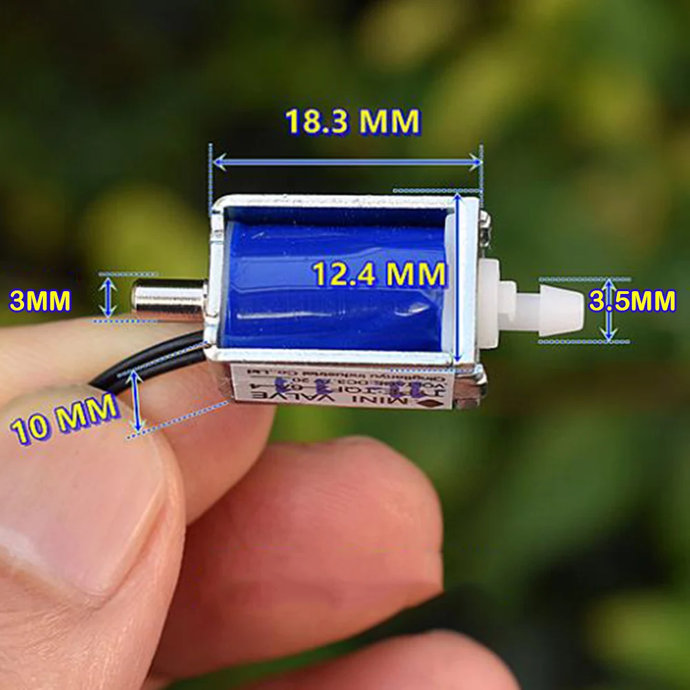 2-position 2-way Solenoid Valve DC 3V-5V Normally Open Electronic Control Valve Switch for Medical Instrument Beauty Instrument