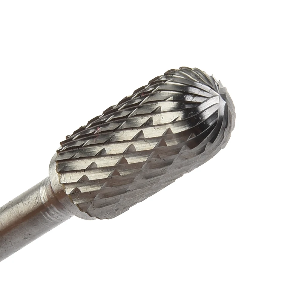 

12mm Double Cut Carbide Rotary File Burr Effective Tool for Metal Grinding with 6 35mm Shank for Optimal Performance