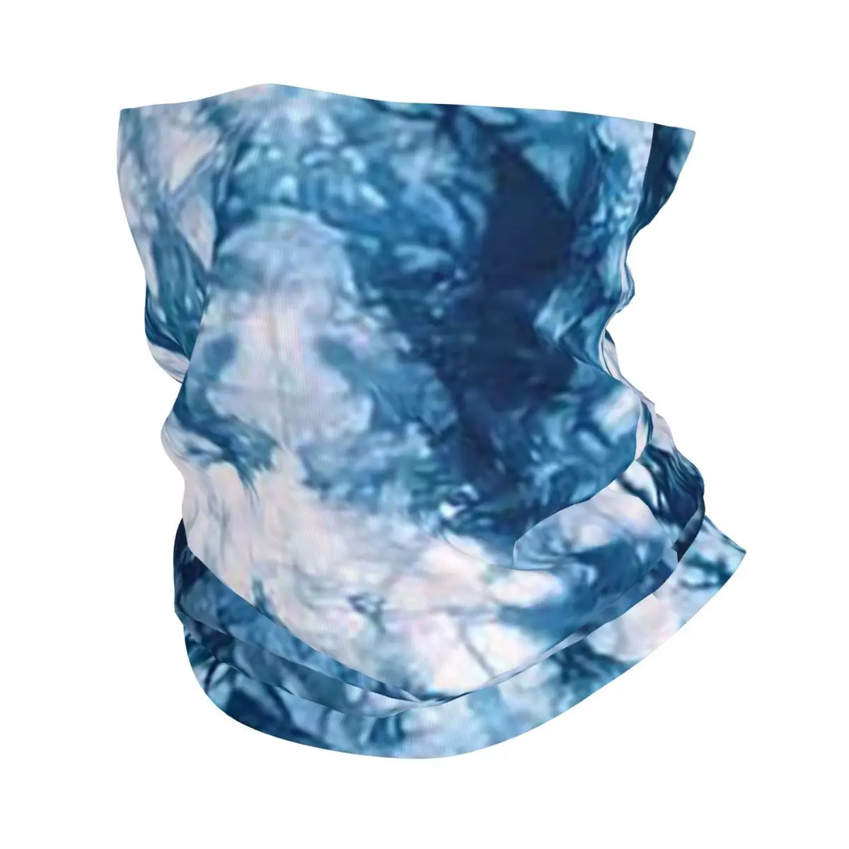 Blue Tie Dye Bandana Neck Cover Printed Mask Scarf Warm Balaclava Riding Unisex Adult Winter