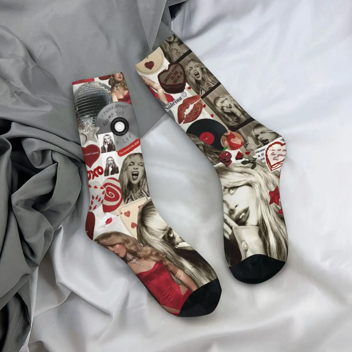 

Всесезонные чулки для экипажа, носки Sabrina Carpenter, модные длинные носки, аксессуары для мужчин и женщин, подарки