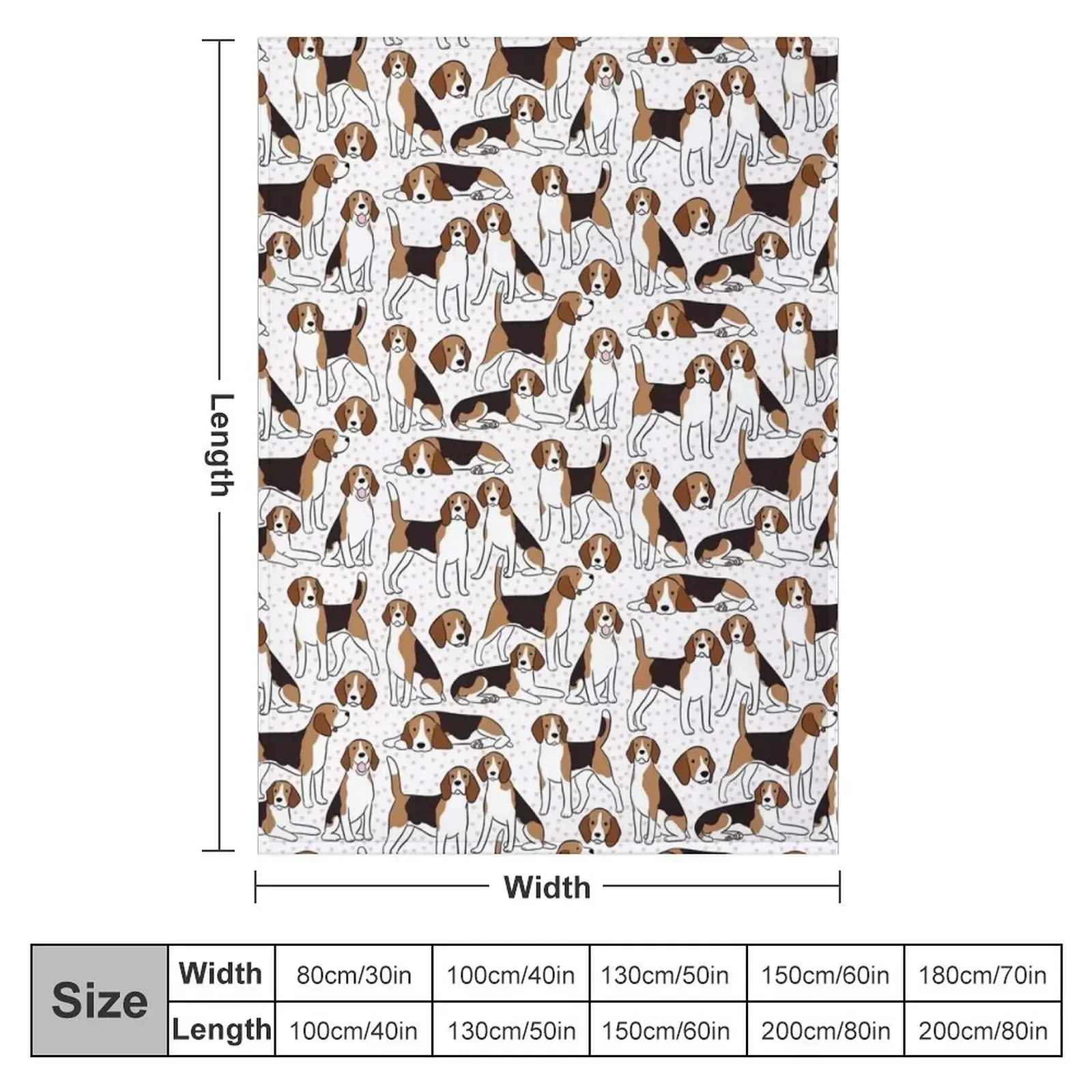 Cute beagle dog pattern Throw Blanket For Decorative Sofa Stuffeds Picnic blankets ands Blankets
