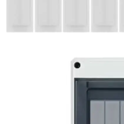 50Pcs White ABS Electrical Panel Slot Covers 54x9mm 54x18mm Modular Hole Blanks For Fuse Box Distribution Board Safety Guard