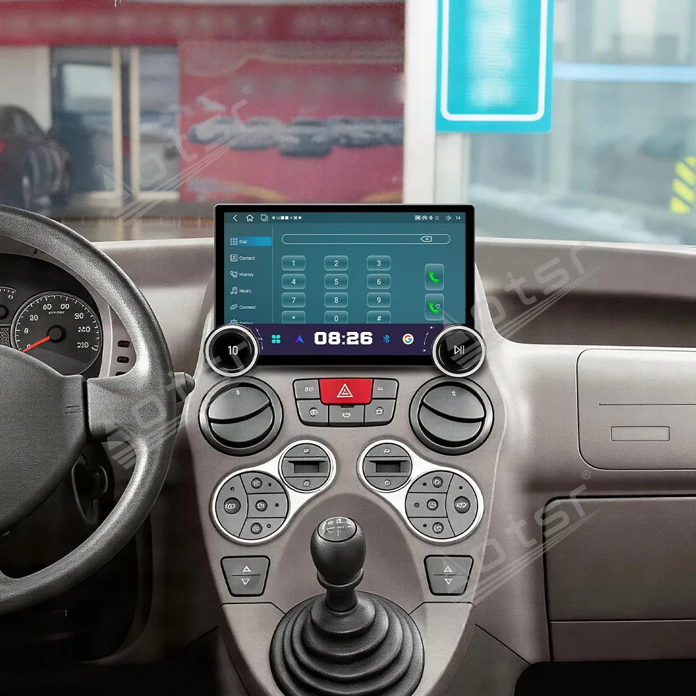 11.5 Inch Dual Knob Car Radio For Fiat Panda 2003-2012 Android Multimedia Player Touch Screen GPS Navigation CarPlay DSP Stereo