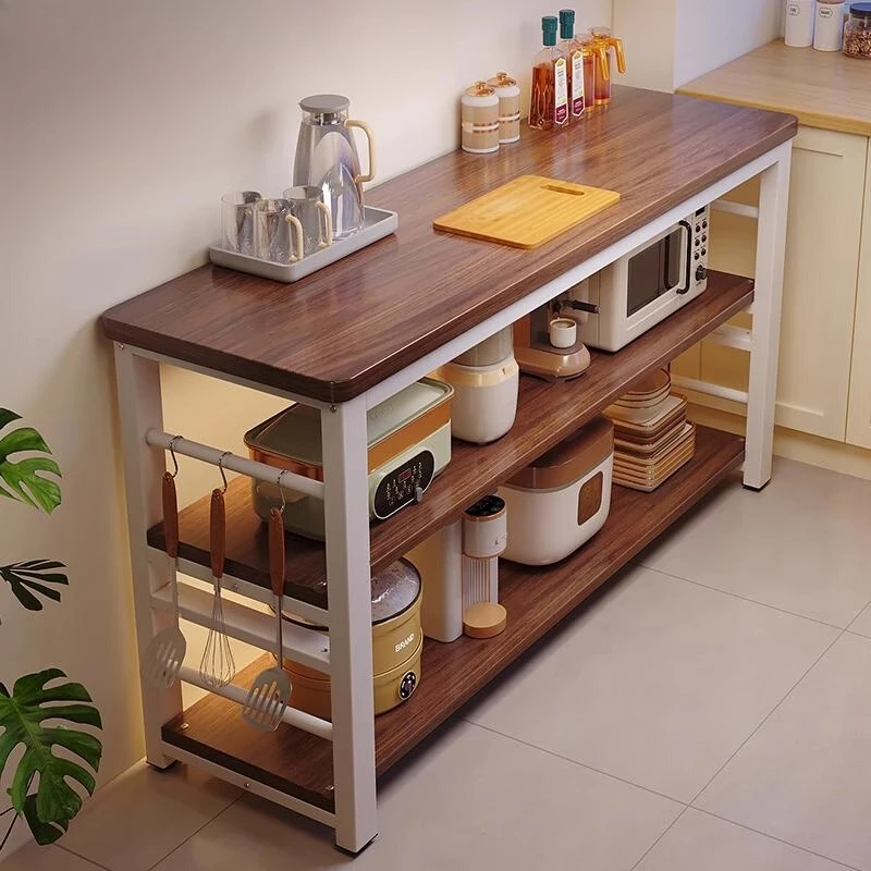 

Кухонная стойка Многофункциональный стол для нарезки овощей от пола до потолка Верстак