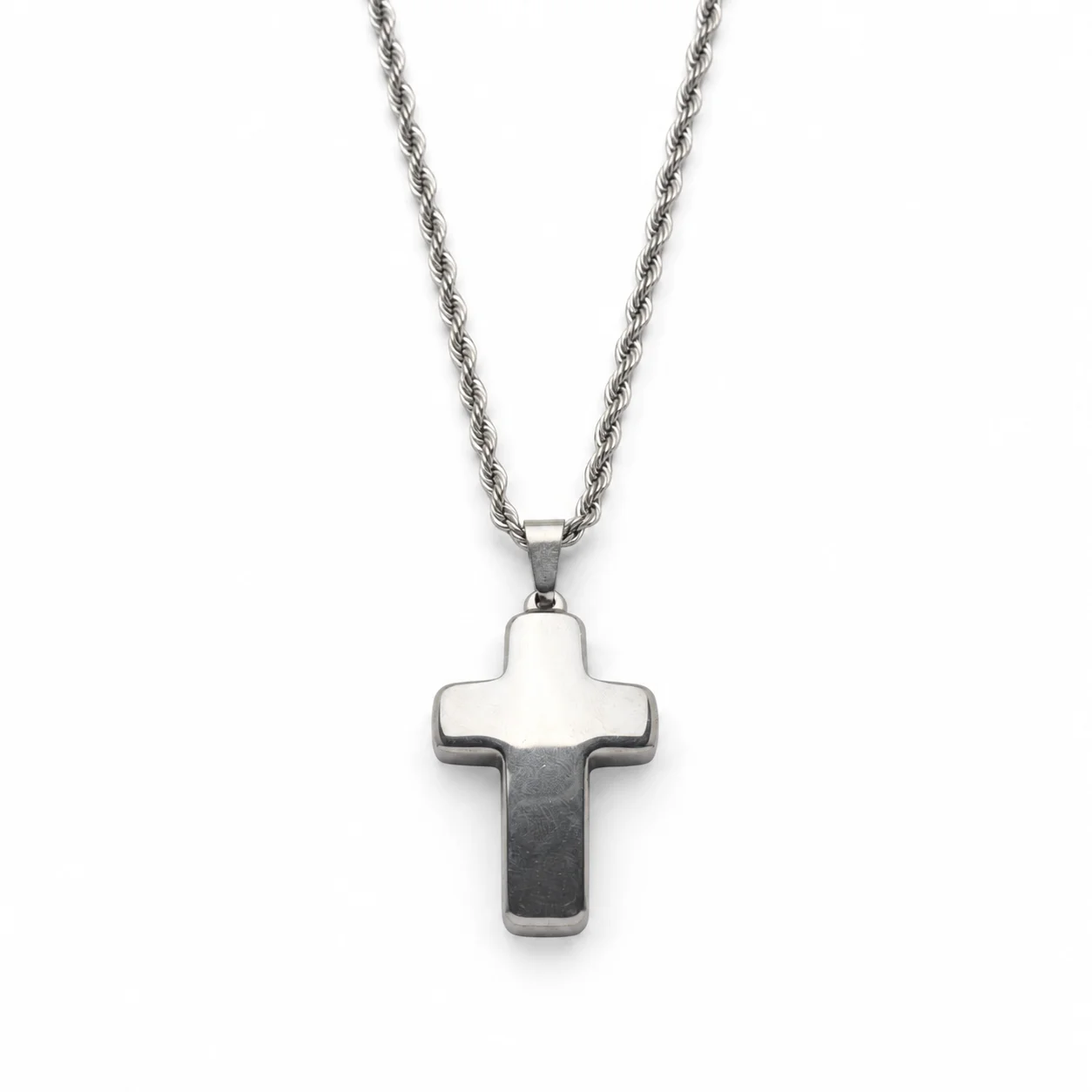 Stainless Steel Black Cross Pendant Religious Holy Lord Chains for Man Necklace Jewelry Gift for Party Wholesale Neck Jewelry