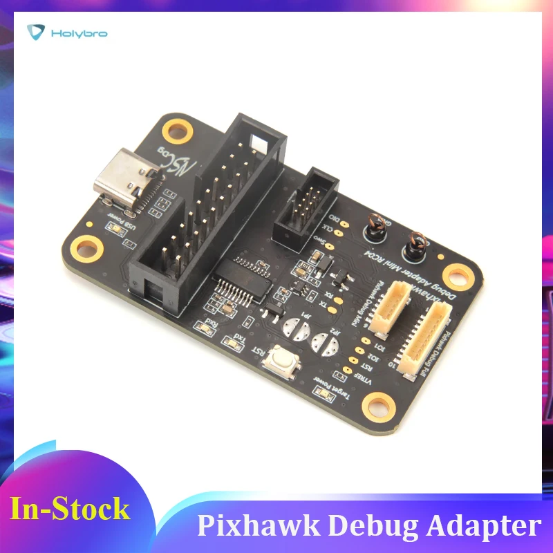 Holybro Pixhawk Debug Adapter Built-in FTDI Support Both The Target 6-pin(FMUV5) 10-pin(FMUVxX) for Debug Compatible Hardware