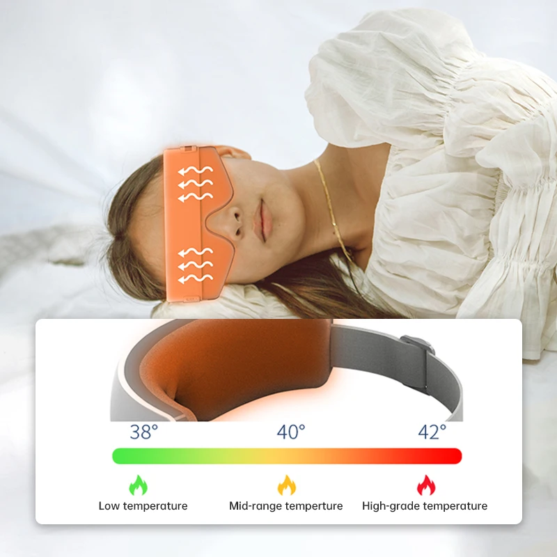 مكتبة ذكية وصول جديد ذكي AI طوي جهاز مساج كهربائي أداة العناية بالعين الذكية ضغط الحرارة مدلك العين الجديد #6