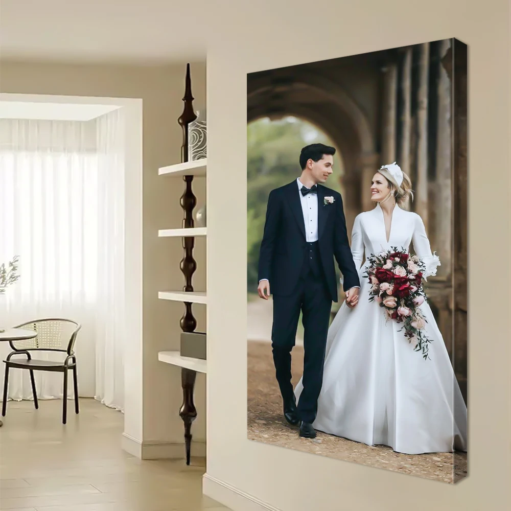 1 قطعة صورة مخصصة من القماش كبيرة الحجم ، هدية شخصية لتزيين الغرفة ، عناصر ديكور منزلي مخصص ، ديكور حائط ، هدية مخصصة