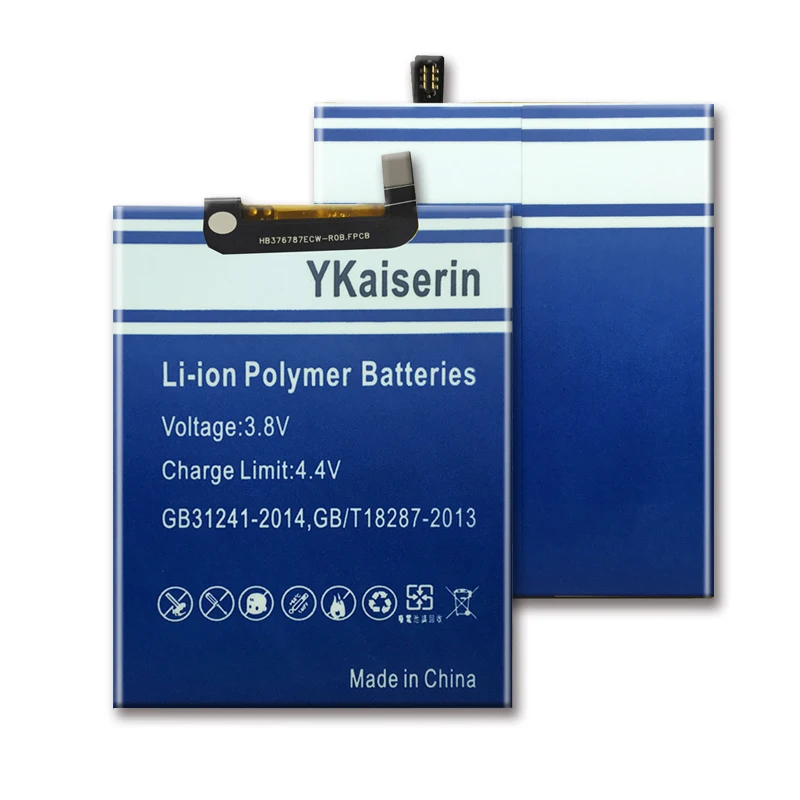 YKaiserin 5100mAh HB376787ECW Battery For Huawei Honor V8 GB/T18287-2013 T18287 2013 Smart Phone Batterij