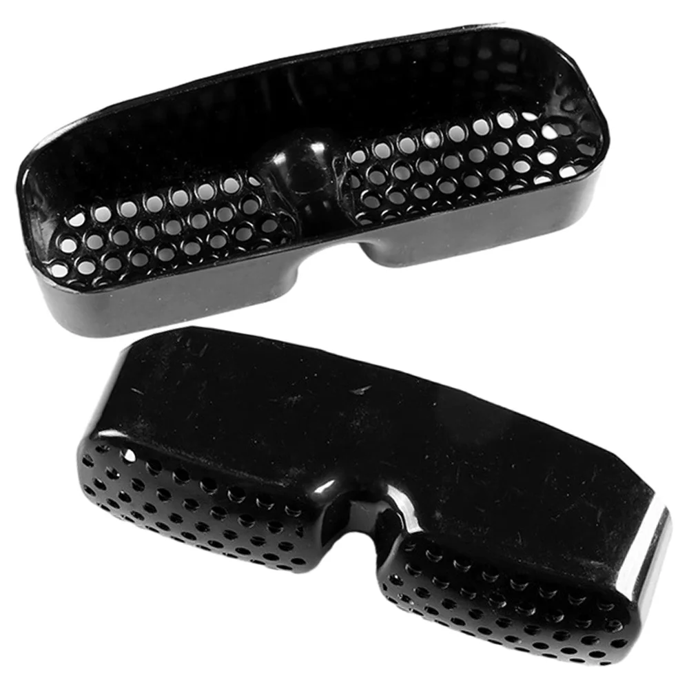 ABS Air Condition Outlet Grille Set Black Seat AC Heat Floor Grille Set for Ford Edge Vignale 2015-2018