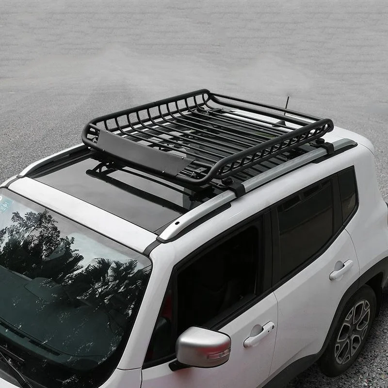 SUV and Pick Up Trucks Roof Rack Rooftop Cargo Carrier Steel Basket Car Top Luggage Holder