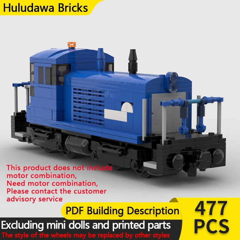 

City Car Model MOC Building Bricks EMD SW7 Railway Switch Engine Modular Technology Children Holiday Gifts Assemble Toys Suit