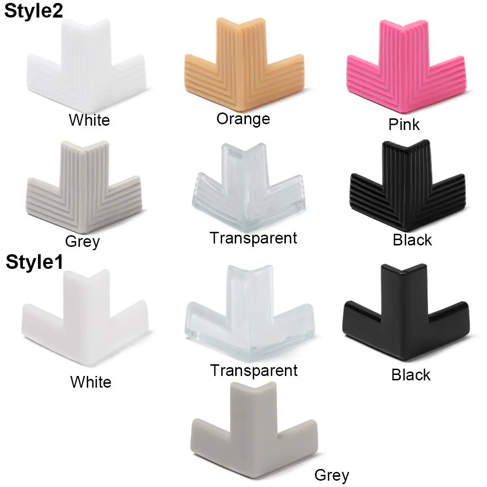 4PCS Soft Desk Kids Security Anticollision Strip Edge Protection Corner Guards Table Corner Protector