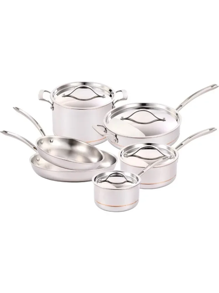 Cooking & Dining›Cookware Pot & Pan Sets, Stainless Steel