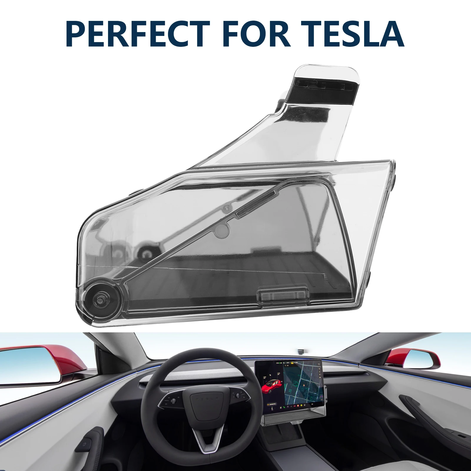 

Магнитный чехол для телефона с солнцезащитными очками и противоскользящей накладкой, органайзер для приборной панели, водонепроницаемый для Tesla Model 3 2022-2023 и Model Y 2021-2024