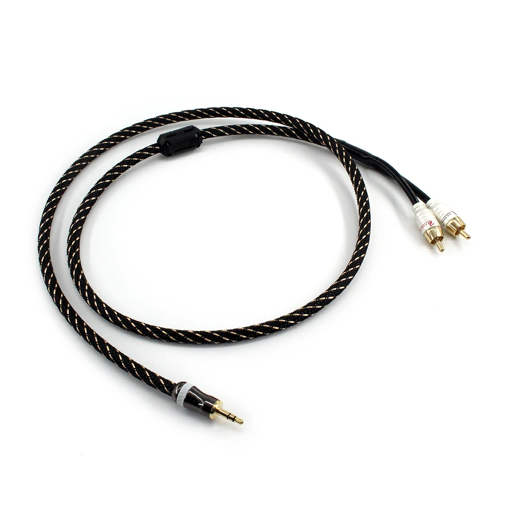 canare L-4E6S HiFi cable audio RCA cable Audio signal wire plug 3.5mm aux plug convert 2 RCA plug