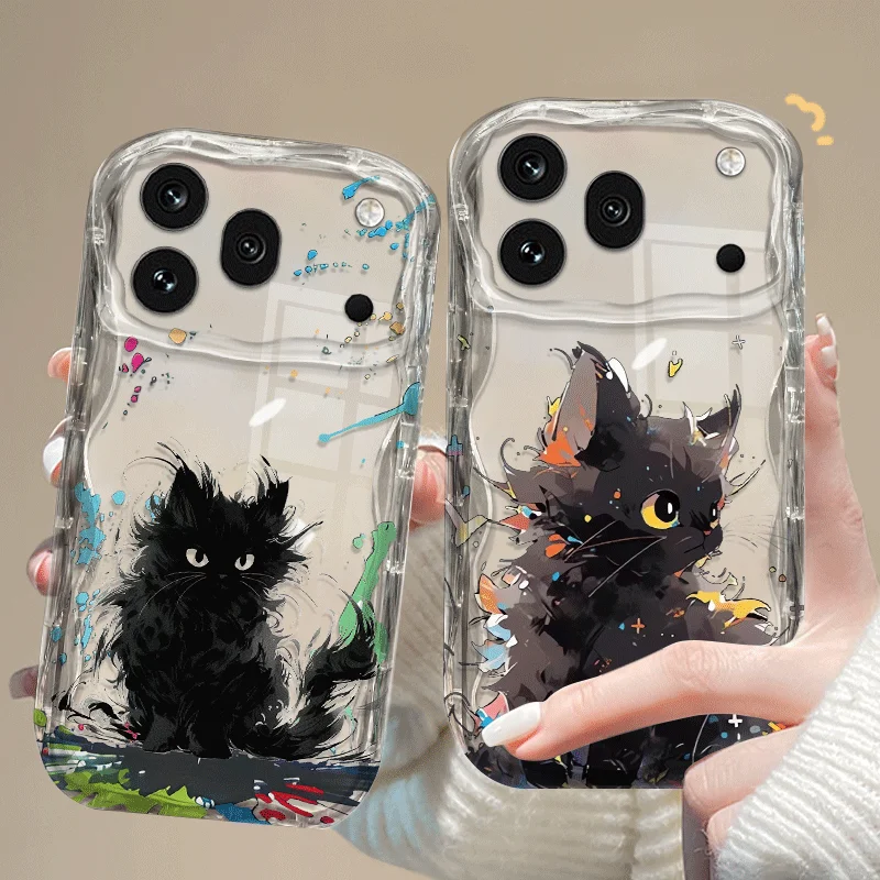 Flexible TPU Case For Honor 600 Pro 600 Lite 600e Protective Cover Shockproof Cat Pattern Fundas