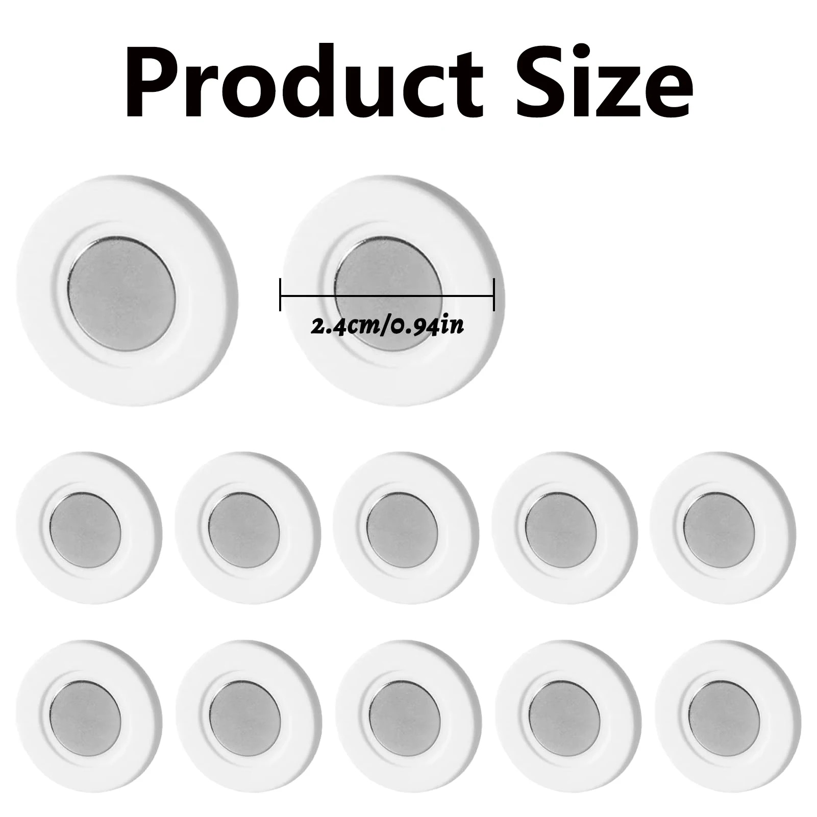 3-12pcs Magnetic Remote Control Holder Air Conditioning Remote Control Wall Storage Magnetic Hook Non Perforated Magnetic Buckle