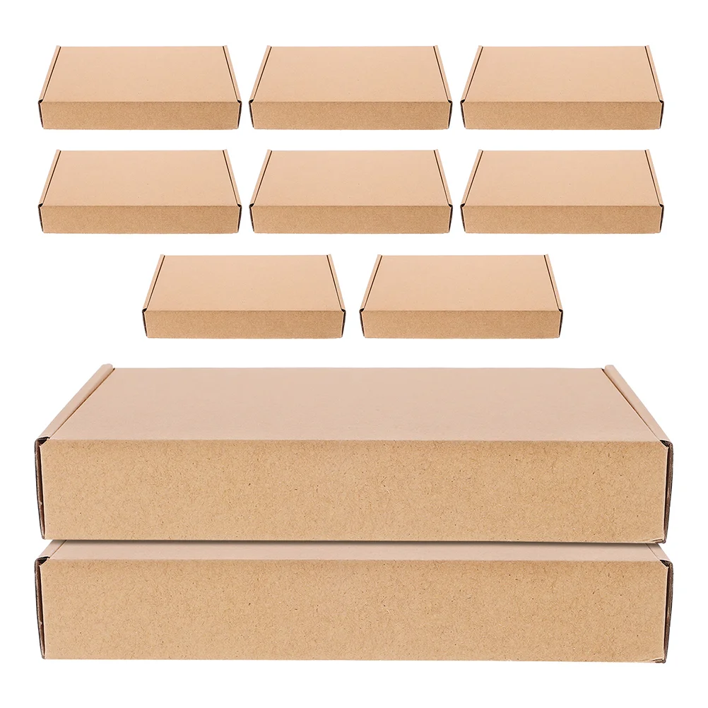 10 Pcs Shipping Box Carton Gift Boxes for Packaging 2100X1500X400CM Kraft Paper Bulk