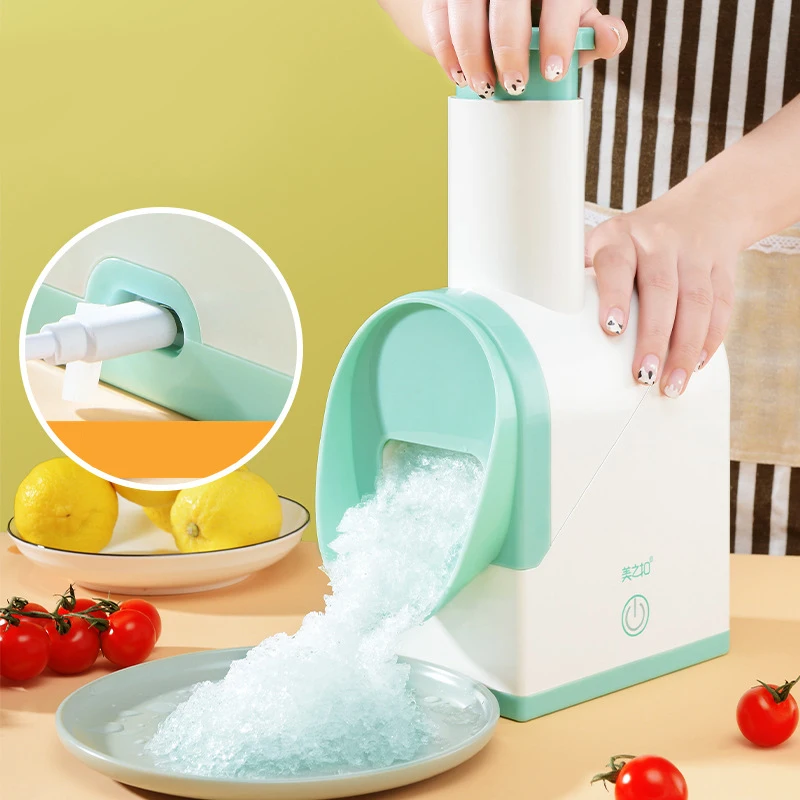 CXT183 Wholesales Electric Shaving Machine Mini Household USB Charge Ice Chopper Kitchen Plastic Ice Crusher