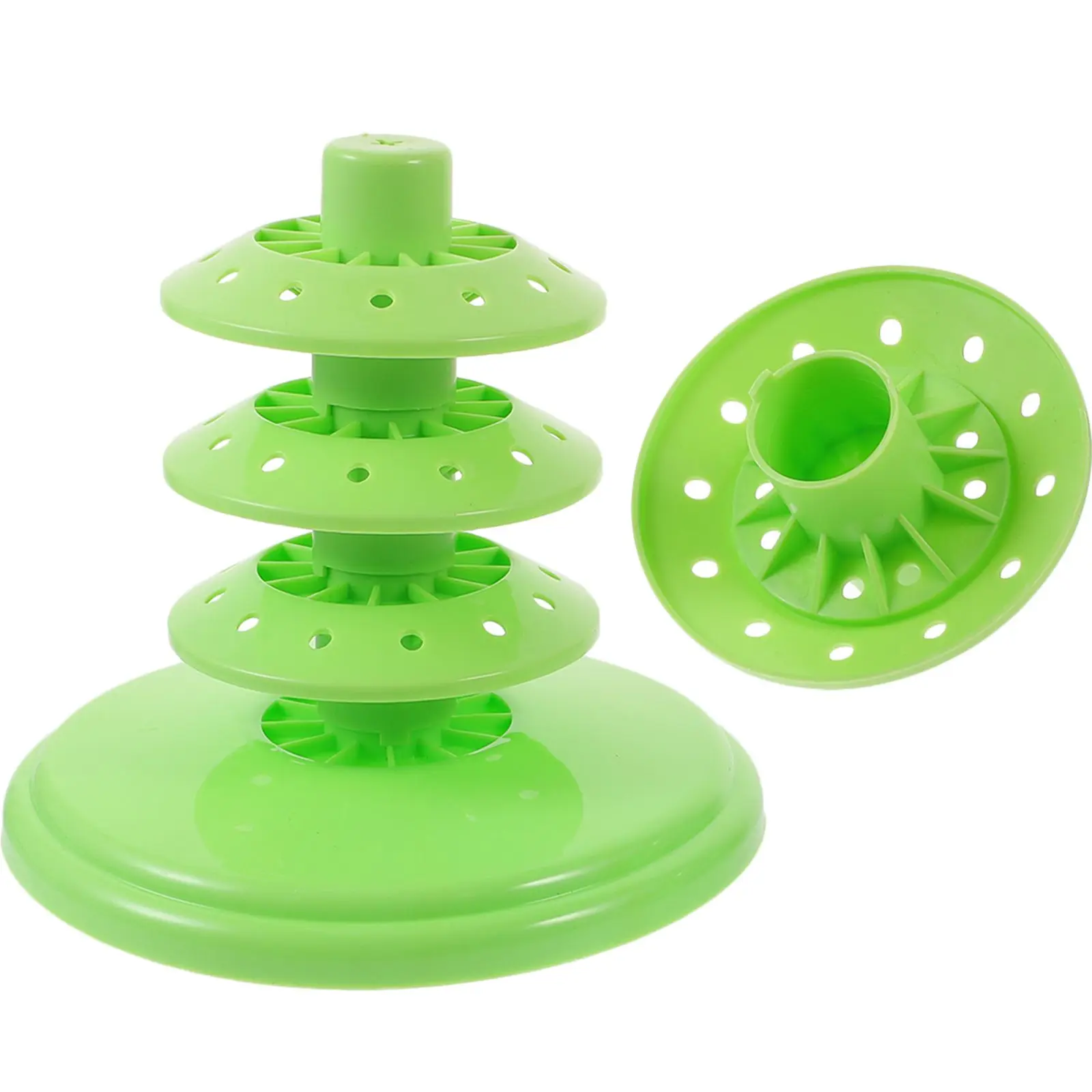 

Candy Marshmallow Display Stand 5 Layers Green Lollipop Holder Cake Decorative Bracket Strong PP Material