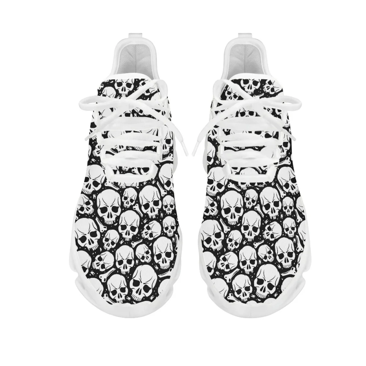 Belidome Skeleton Skull Womens Mesh Running Shoes Casual Athletic Sneakers Non Slip Womens Walking Tennis Shoes Zapatos Mujer