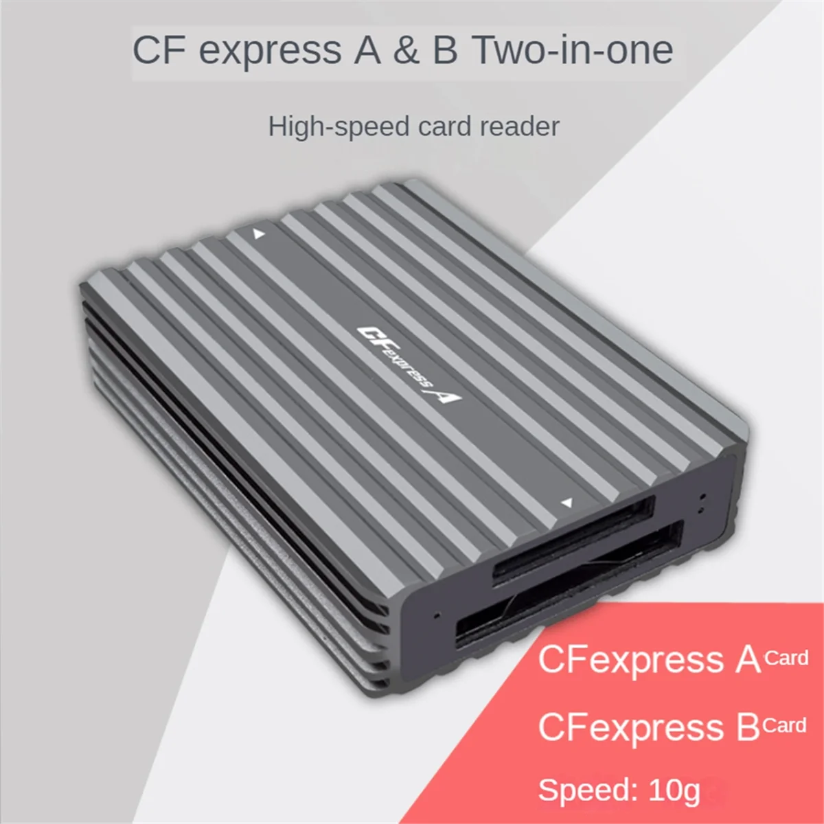 جديد محمول من النوع C إلى CFexpress B CFexpress قارئ A بدون محرك CFexpress Tyep B قارئ بطاقات CFexpress Tyep A قارئ بطاقات