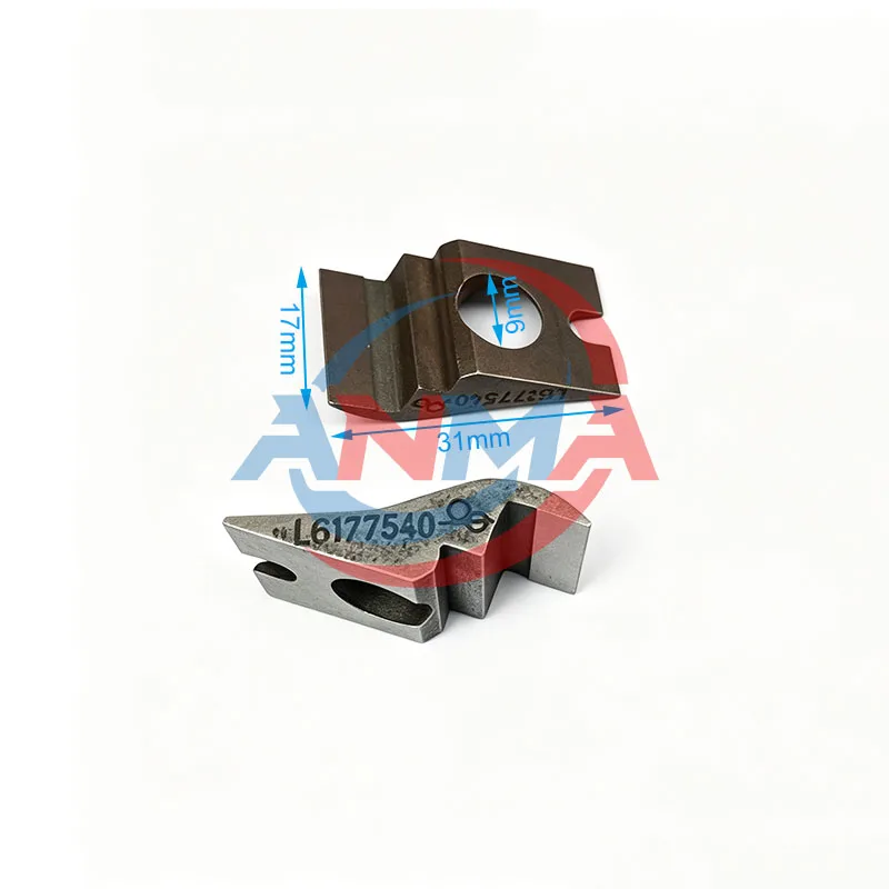 50Pieces L6177540 Gripper Tip 31X17mm For KBA Rapida 105 106 Offset Printing Machine Spare Parts Steel Gripper Tooth