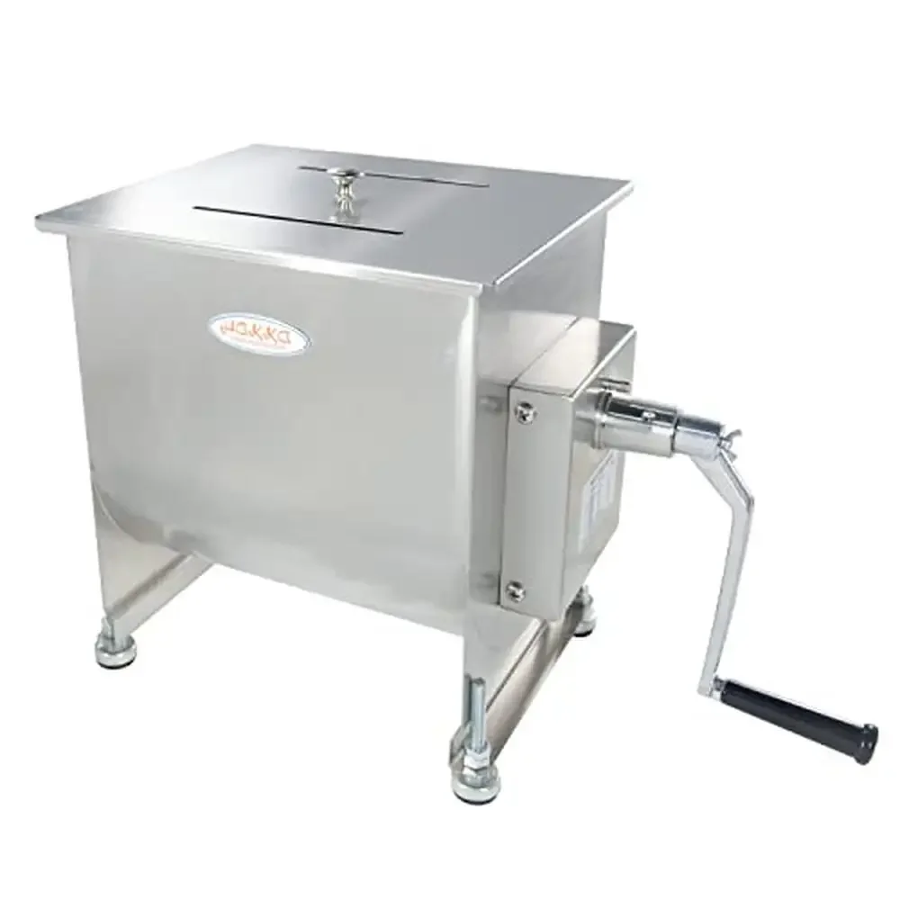 

Manual Meat Mixer 30L Tank Stainless Steel 45lb Capacity Sausage Filling Effortless Mixing Versatile Use