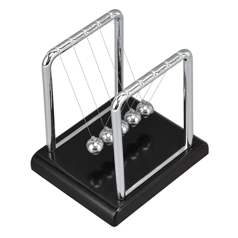 Newtons Cradle Balance Balls Science Pendulum Science Physics Gadget Desktop Fidget Toys For ADHD And Anxiety Adults Children