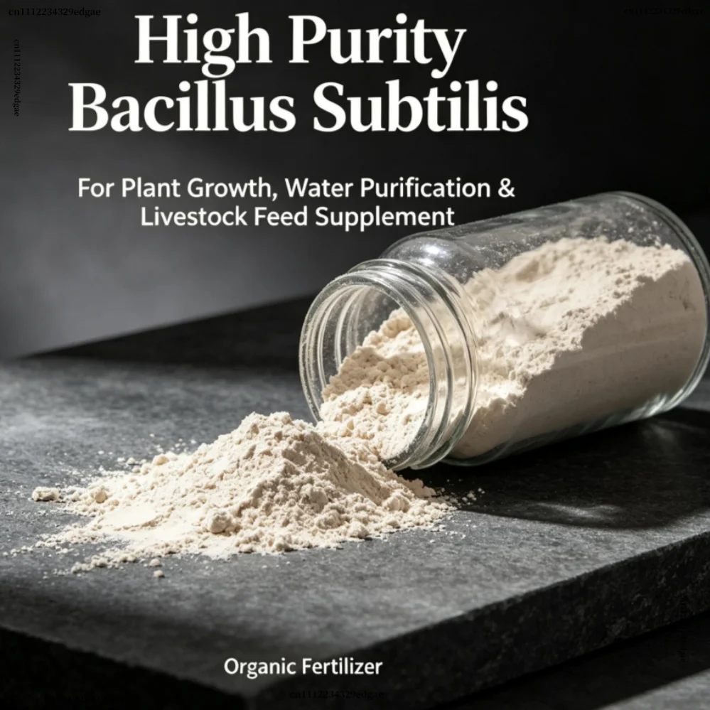 Organic Bacillus Subtilis Probiotic Powder Fertilizer High Activity, For Crops Garden Plant Growth, Aquarium Water