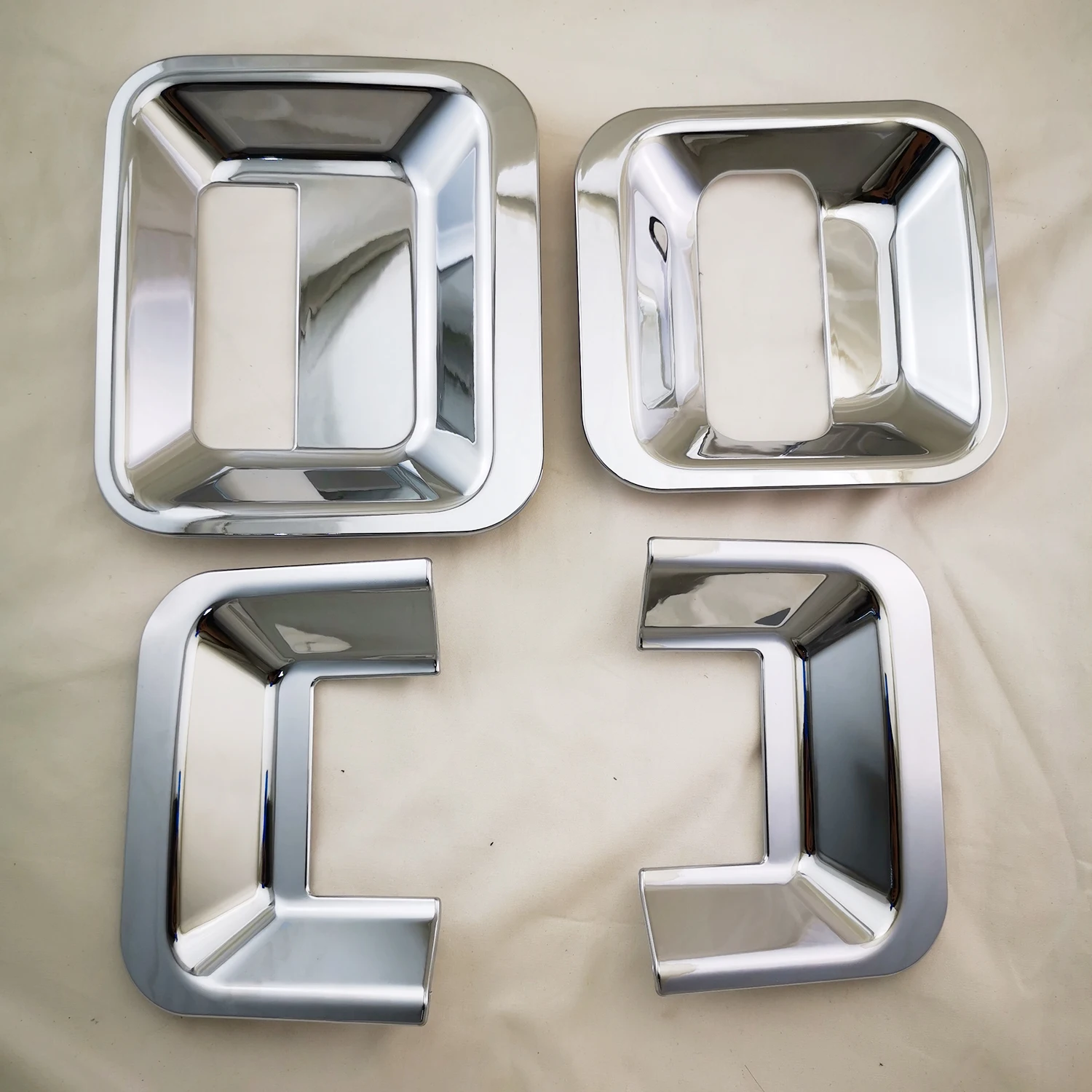 High Quality ABS Chrome Car Accessory Door Handle Bowl Covers Trim Paste Style For Ford Transit Tourneo 2008-2019 2020