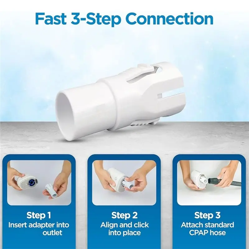 A21F-Resplabs CPAP Adapter Universal 22Mm CPAP Hose Connection Adapter CPAP Ventilator Adapter