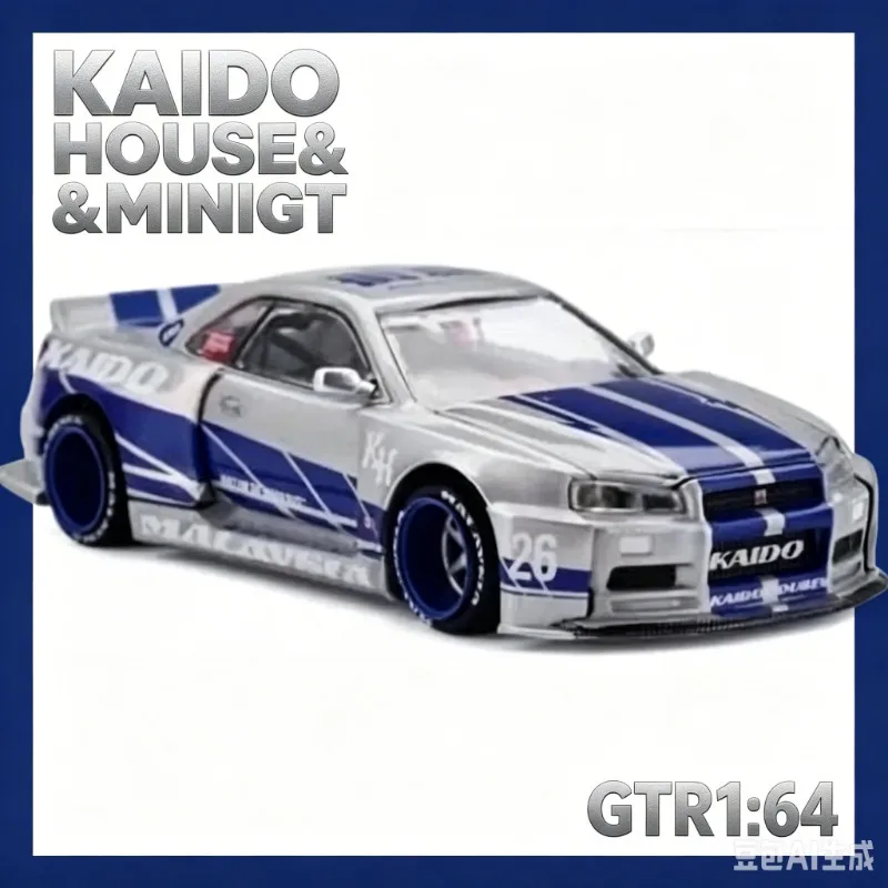 

KAIDO HOUSE&MINIGT 1:64 Skyline r34 2026 Malaysia Exhibition MDX Advanced Collectibles Collection Ornaments.