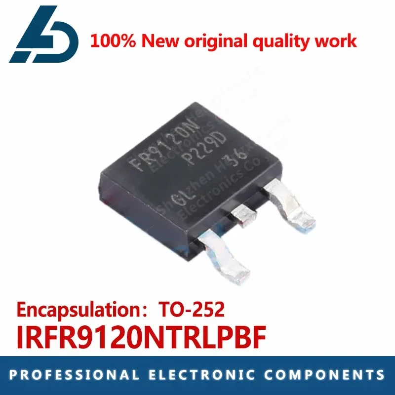 10ชิ้นแพคเกจ IRFR9120NTRLPBF TO-252P ช่องแรงดันไฟฟ้า: 100โวลต์ปัจจุบัน: 6.6A MOS FET