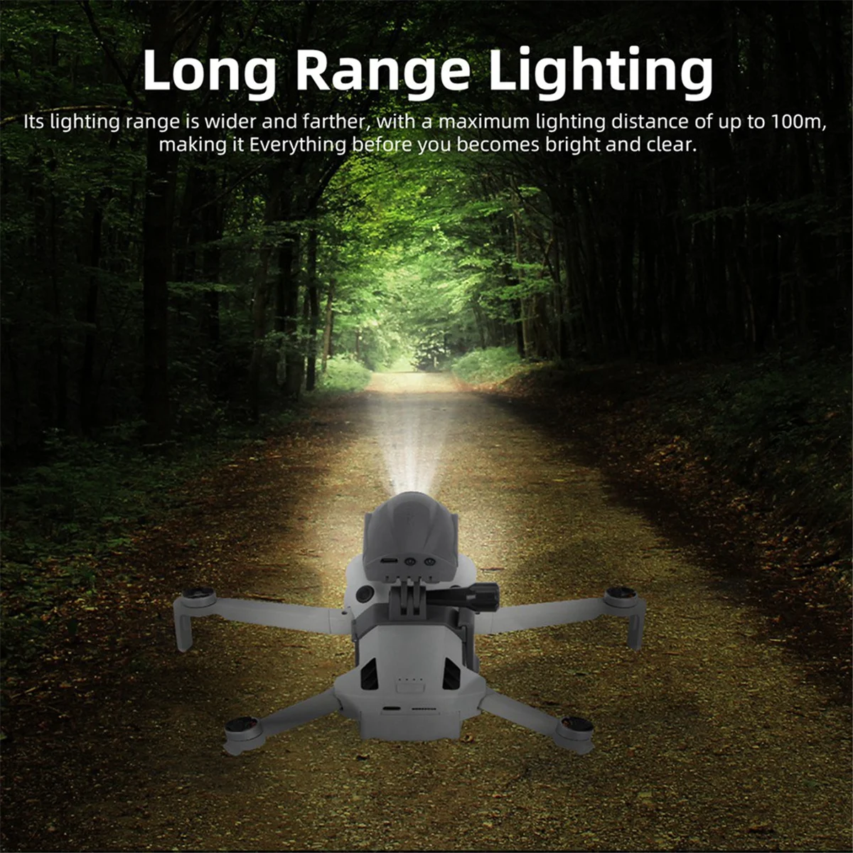 SUNNYLIFE for Mini 4 Pro/Air 3 Searchlight Burst Light Drone Multifunction Universal Upgrade Model Night Flight Shooting Lights