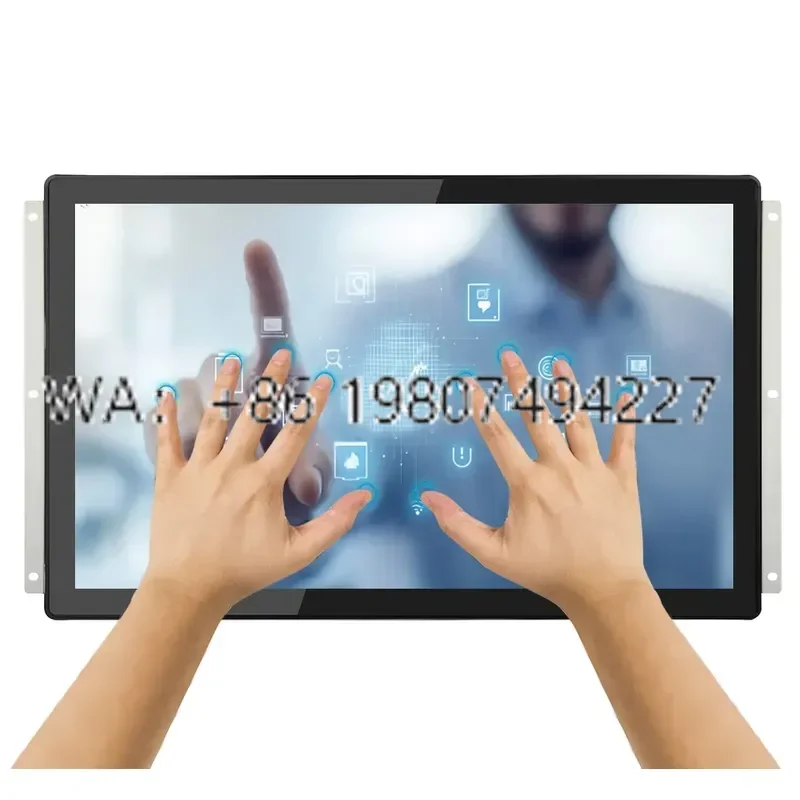 for Industrial 19 21 24 27 Inch IP65 IP66 IP67 Waterproof Capacitive Touch Sunlight Readable Open Frame Display
