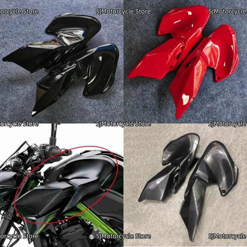 Motorcycle Side Trim Protector Cover Gas Fuel Tank Side Panel Fairing Cowl Fit For Kawasaki Z900 Z 900 2020 2021 2022 2023 2024